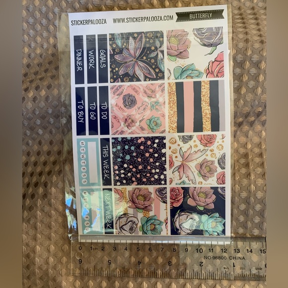 Stickerpalooza butterfly planner sticker set, NWT, - Picture 8 of 12